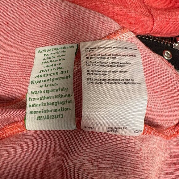 Craghoppers Insect Shield Long Sleeve Top Girls Age 11-12 Red White Outdoors - Picture 8 of 9